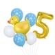 thumbnail image 5 of Juego de 7 mini globos de aluminio con forma de pato de 32 pulgadas, globos dorados con números para fiestas de cumpleaños infantiles, suministros de decoración para baby shower, 5 of 5