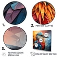 thumbnail image 3 of Designart "Avian Abstract Sky Geometry I" Animals Bird Picture Framed Wall Decor, 3 of 5