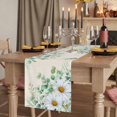 thumbnail image 2 of Table Runners 90 Inches Long Dress Scarves, Spring Floral Farmhouse Coffee/Dining/Kitchen Table Runner for Living Room, Daisy Eucalyptus Leaves Watercolor Rustic 13x90 Inch, 2 of 9