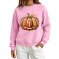 thumbnail image 6 of LIZUOJUN Oversized Crewneck Sweatshirt for Women Football Pumpkin Graphic Pullover Long Sleeve Casual Game Day Outfits for Women Fall Halloween Soft XL, 6 of 7