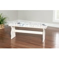 thumbnail image 4 of Linon Weston 3-Piece Corner Dining Nook with 5-Piece Cushion Set, Seats 5-6, White/Coffee, 4 of 27