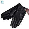 thumbnail image 3 of Deago Women's Classic Gloves Driving Winter Warm Nappa Leather Gloves, 3 of 3