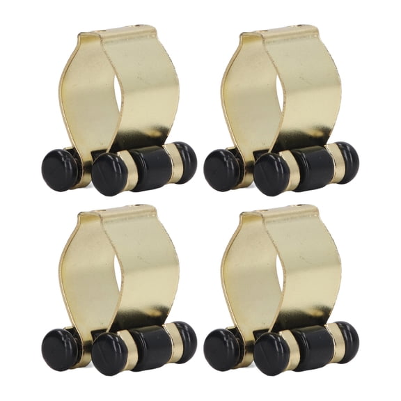 YAHHU 4Piece Metal Cue Clip WallMount Rack Lightweight Iron Billiard & Pool Cue Holder for Table, Shelf or Counter
