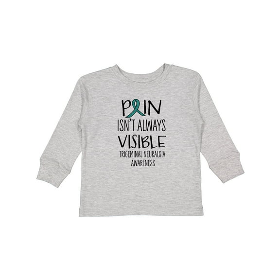 Inktastic Trigeminal Neuralgia Awareness Pain Isn't Always Visible Boys or Girls Long Sleeve Toddler T-Shirt