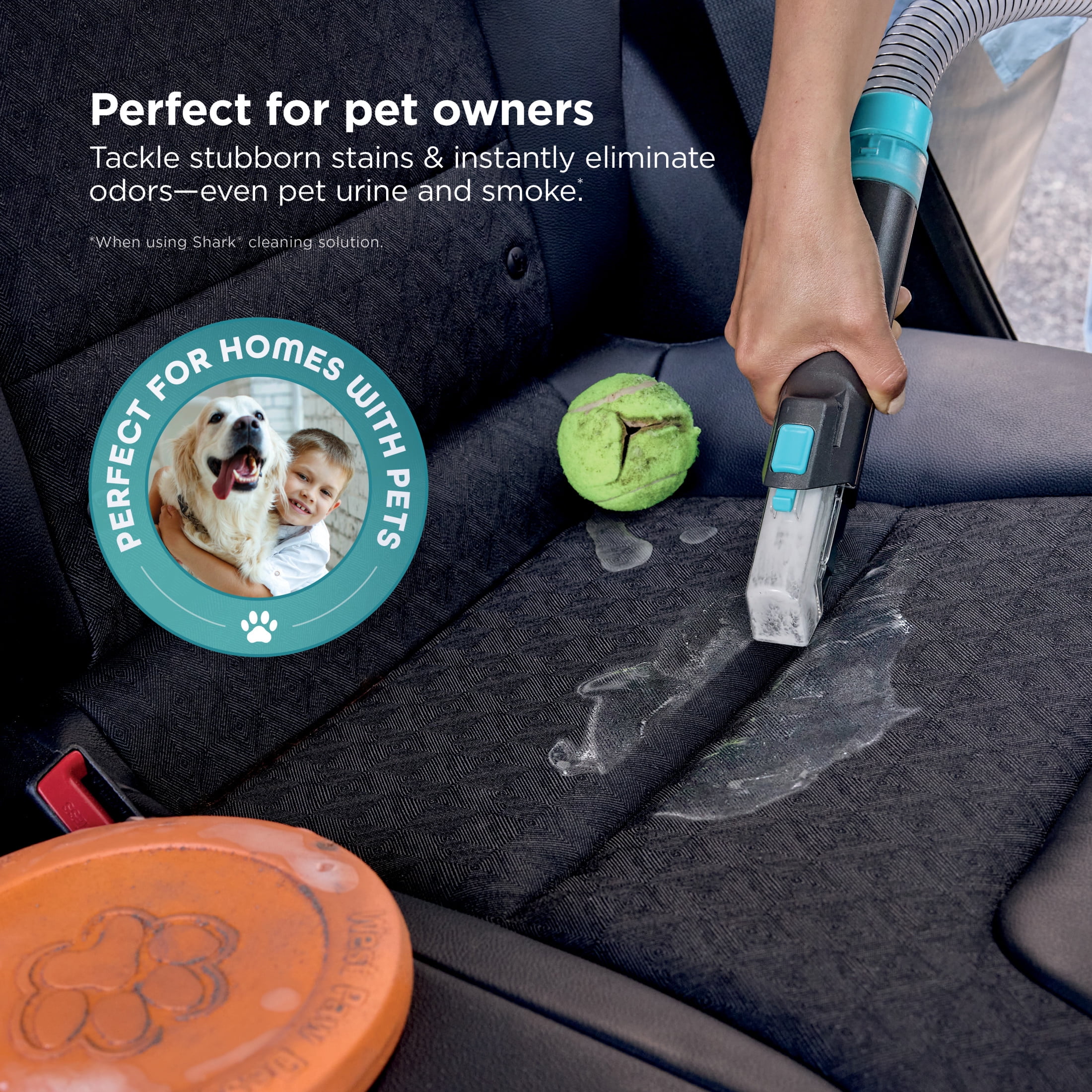 Shark StainStriker HairPro Portable Carpet, Upholstery & Rug Cleaner, Pet Friendly,Ultra-Powerful Stain & Odor Remover, 4 Tools, Cleaning Solutions, PX251 Bronze