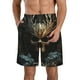 thumbnail image 1 of Balery Vintage Ornate Skull Traje de Baño Estilo Hawaiano para Hombre, Shorts de Secado Rápido con Bolsillos-3X-Large, 1 of 6