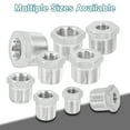 thumbnail image 4 of Uxcell 1Pack 1" Male to 1/4" Female NPT 304 Stainless Steel Reducer Hex Bushing, 4 of 6
