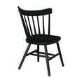 thumbnail image 3 of International Concepts Copenhagen Solid Wood Dining Chair in Black, 3 of 6