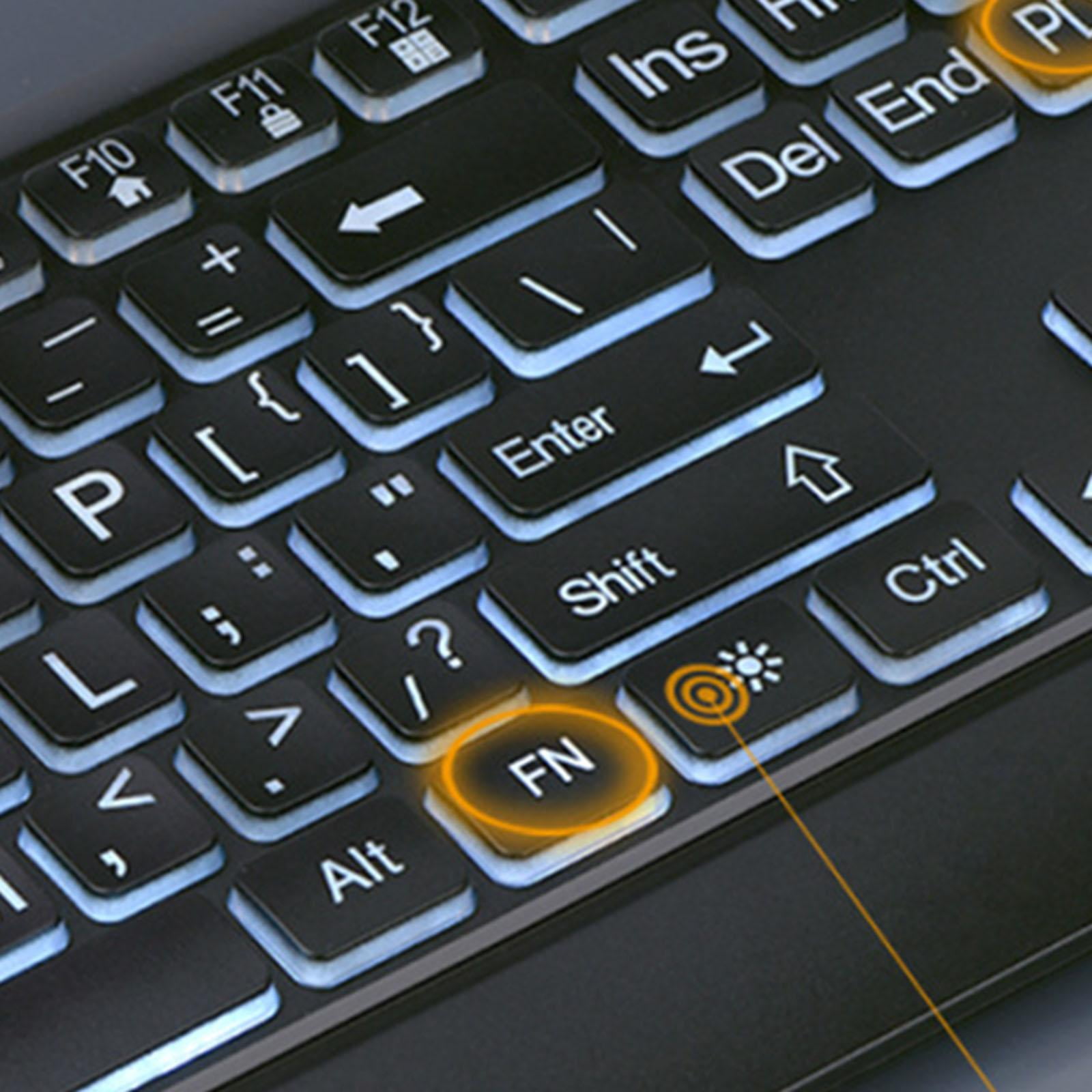 Wzmzjy Backlit Keyboard 106 Keys Durable Mechanical Feeling Numeric Keypad for Computer