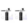 thumbnail image 1 of 2X New Airbrush KIT Cordless Rechargeable Compressor Airbrush Set, Automatically Handles Model Painting, Nails, Makeup,2 set x Painting Airbrush Machine,Black, 1 of 8