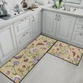thumbnail image 6 of Paisley Floral Kitchen Rugs and Mats Non Skid Washable Set of 2, Vintage Ethnic Flower Kitchen Floor Mats, Abstract Kitchen Runner Rug, Purple Kitchen Decor, 6 of 6