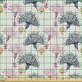 thumbnail image 2 of Ambesonne Floral Fabric by the Yard Upholstery, Simplistic Dandelion Flowers, 2 Yards, Blush Dark Purpleblue, 2 of 5