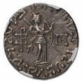 thumbnail image 3 of Indo-Scythian AR Tetradrachm Azes I/II c.58 BC VF NGC, 3 of 3