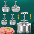 thumbnail image 4 of Prensa de carne de hamburguesa de acero inoxidable 304, molde de prensa de pastel de carne, pastel de carne, pastel, bola de arroz, artefacto manual, prensa de pastel, 4 of 5