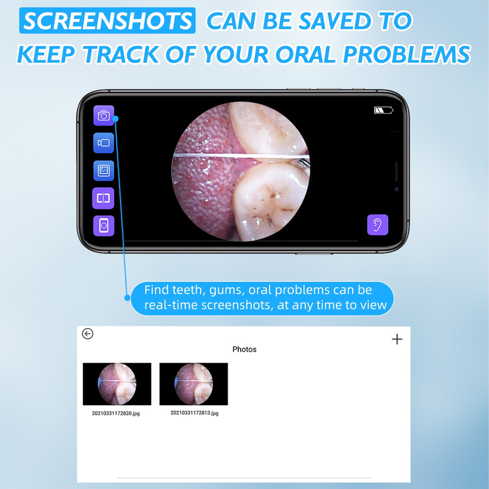 Visual Floss with Intelligent Image,Dental,Washable and Replaceable Floss