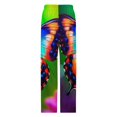 thumbnail image 4 of Vibrant Butterfly Wings Print-1 Pajama Pants Breathable with Pockets Pajamas For Lady Vintage Sleeping Pants Bedroom Homewear, 4 of 6