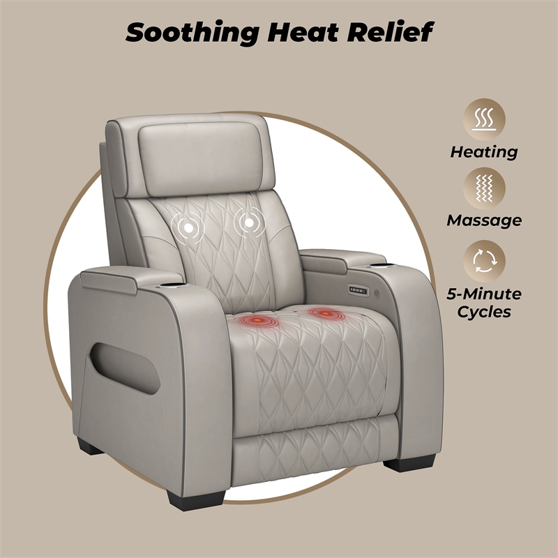 Signature Design by Ashley Boyington Gray Power Recliner