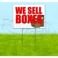 thumbnail image 1 of We Sell Boxes (18" x 24") Yard Sign, Includes Metal Step Stake, 1 of 6