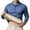 Blue, variant on Mens Fleece Lined Long Sleeve Polo Shirt Warm Regular Fit Turndown Collar Soft Stretch Casual Top Wine XL
