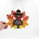 thumbnail image 5 of Adorno de puerta de madera con forma de pavo de Acción de Gracias - Otoño - Adorno de madera para decoración de interiores y exteriores, 5 of 6