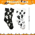 thumbnail image 3 of DJN Compression Socks for Women Halloween Socks Fuzzy Socks for Women Fluffy Cozy Slipper Socks Fall Halloween Socks Gifts Pumpkin Slippers polyester-cotton blend B One Size, 3 of 9