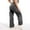 Grey, variant on SNKSDGM Women's Plus Work Pants Women Black Flare Work Pants Women Cargo Plus Size High Waist Women's Wide Leg Trousers Straight Leg Work Pants Stylish Casual Pants for All Seasons