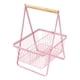 thumbnail image 4 of Cesta de frutas rectangular con divisor desmontable, cestas de almacenamiento para el hogar y la oficina. Rosa, 4 of 8