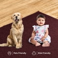 thumbnail image 5 of Furnish My Place Modern Indoor/Outdoor Commercial Solid Color Rug - Burgundy, 3' x 16', Pet and Kids Friendly Rug. Made in USA, Runner, Area Rugs Great for Kids, Pets, Event, Wedding, 5 of 12
