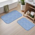 thumbnail image 2 of Paisley and Damask Blue Pattern Bath Mat Set Of 2,Non-Slip Rug for Bathroom,Kitchen,Bedroom,Entrance, 30x17 and 23.5x15.7 Inches, 2 of 5