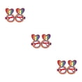 thumbnail image 4 of Qarigey Gafas de Fiesta Temática accesorios divertidos para fotos decoración orgullo fotografía carnaval Iris accesorios para gafas Type1 NO1, 4 of 6