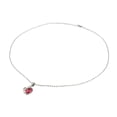 thumbnail image 1 of Amor Colgante Collar Moda Ropa Decoración Joyería Disfraz Adornos Festival Joyería Rojo plateado, 1 of 9