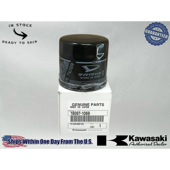 Kawasaki Genuine OEM Oil Filter 16097-1069