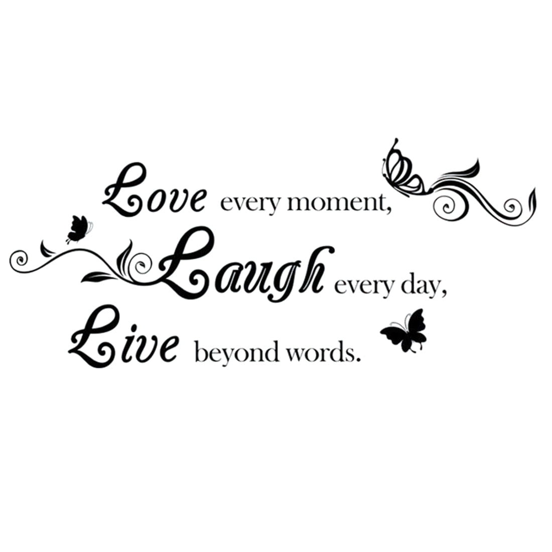 Quote Words Letter Wall Sticker Decals Art Mural Home Family Decor for