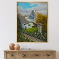 thumbnail image 2 of The Path Leading To A House Along Wayside Shrine 16 in x 32 in Framed Painting Canvas Art Print, by Designart, 2 of 5