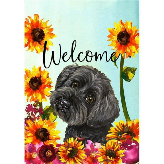 Best of Breed HH632661 Yorkiepoo Best of Breed HHS Welcome Garden Flag