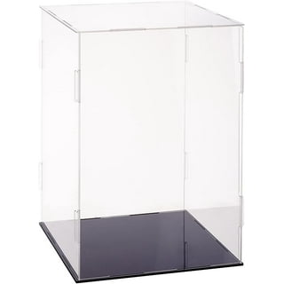 Deluxe Acrylic Display Case for Figurine Miniature Doll Bobblehead or  Action Figure with White Back and Wall Mount (A016-WB-VWM) 