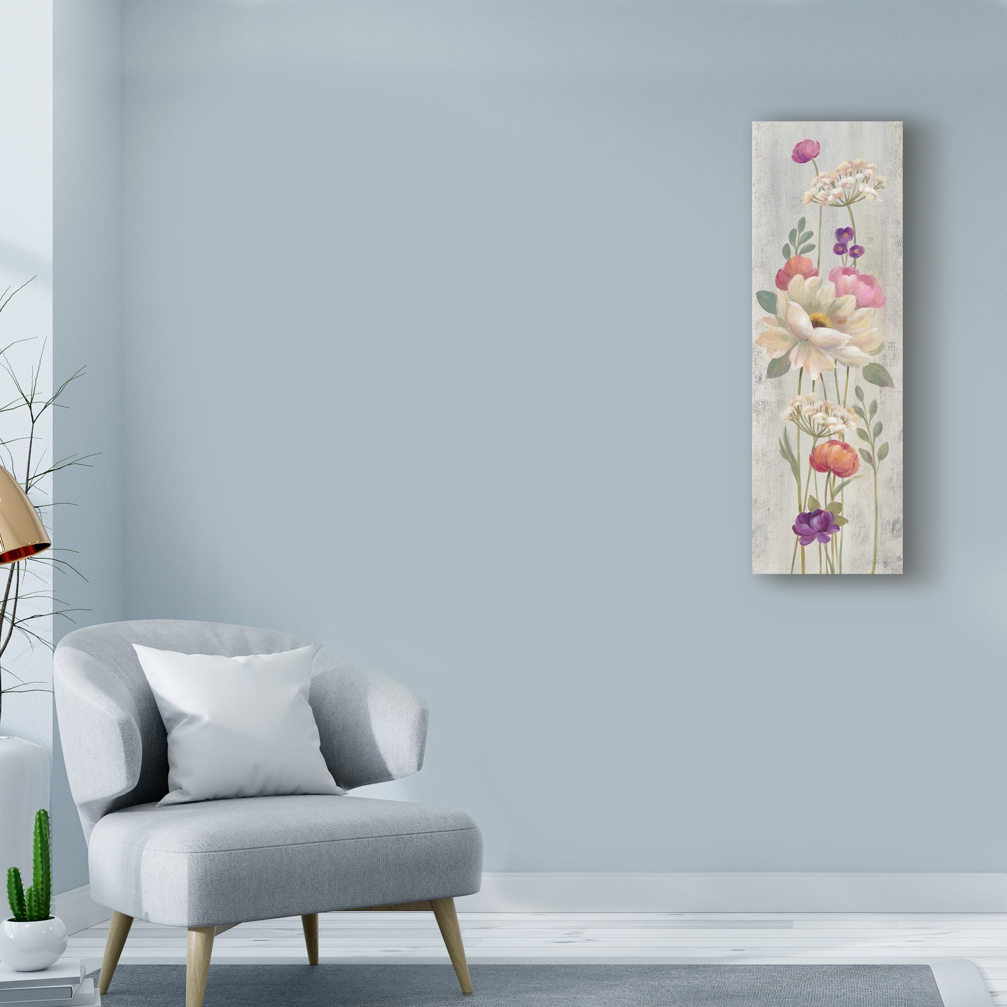 Trademark Fine Art 'Retro Floral I' Canvas Art by Silvia Vassileva