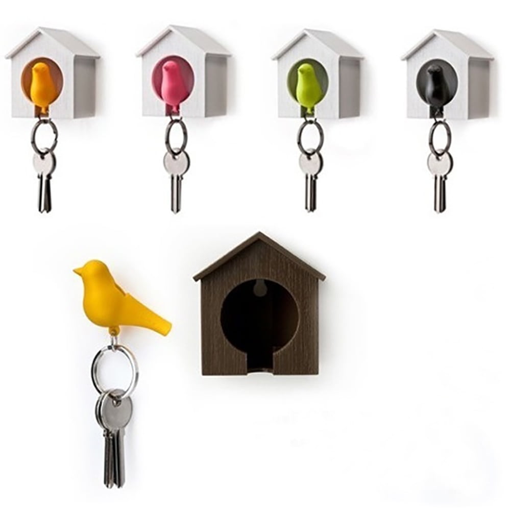 Bird House Key Holder Mini Bird Nest KeyChain Anti-lost Key Holder for Home 