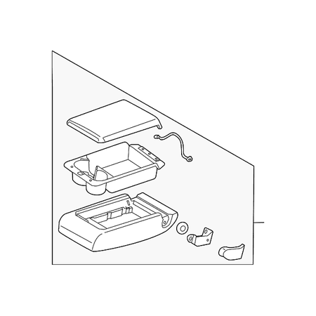 Genuine OE Infiniti Armrest Assembly - 88700-1MS4A