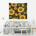 thumbnail image 5 of Watercolor Sunflowers Tapestry Aesthetic Tapestry Wall Hanging 80" x 60" Inches Home Decor Gifts, 5 of 6