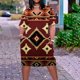thumbnail image 1 of ICHUANYI Clearance Plus Size Dress For Women V Neck Summer Casual Sundresses Pocket Knee Short Sleeve With Pockets(Wine, XXL) ICHUANYI WER2023081010650, 1 of 5