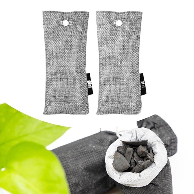 Juego de desodorante para zapatos, eliminador de olores, bolsas purificadoras multiusos, ambientador para clima húmedo y lluvioso, baño, sofá y coche, 2 piezas 50g