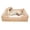 Biege, variant on Orthopedic Dog Bed Sofa Bed with Bolster Pet Couch Lounger Bed Waterproof with Washable Removable Cover L