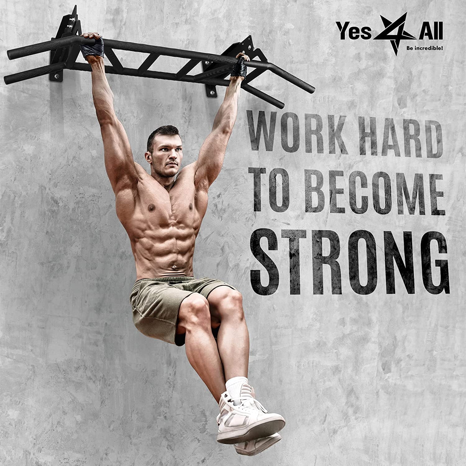 Multigrip Ceiling and Wall Mount Chin Up Bar