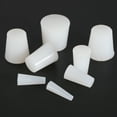 thumbnail image 4 of Uxcell Tapered Shaped Solid Silicon Stopper, Tube Rubber Stoppers Lab Plugs for Sealing Copper Pipes Bottles Vials 7/8" 8, 4 of 5