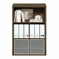 thumbnail image 4 of Furinno CUBICLE Closed Back Storage Organizer 5-Cube in Amber Pine, 4 of 6