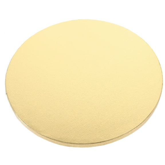 GAXIRE 10 Inch Golden Cake Drum Round Base for Cake Decorating Bakery Party and Wedding Display