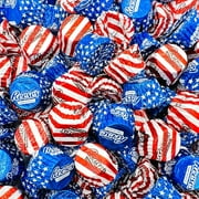 Patriotic REESE'S Cups  Peanut Butter Milk Chocolate Candy, Election Day Treats, USA Flag Colors (2 Pound Bag - Approx. 100 Count)