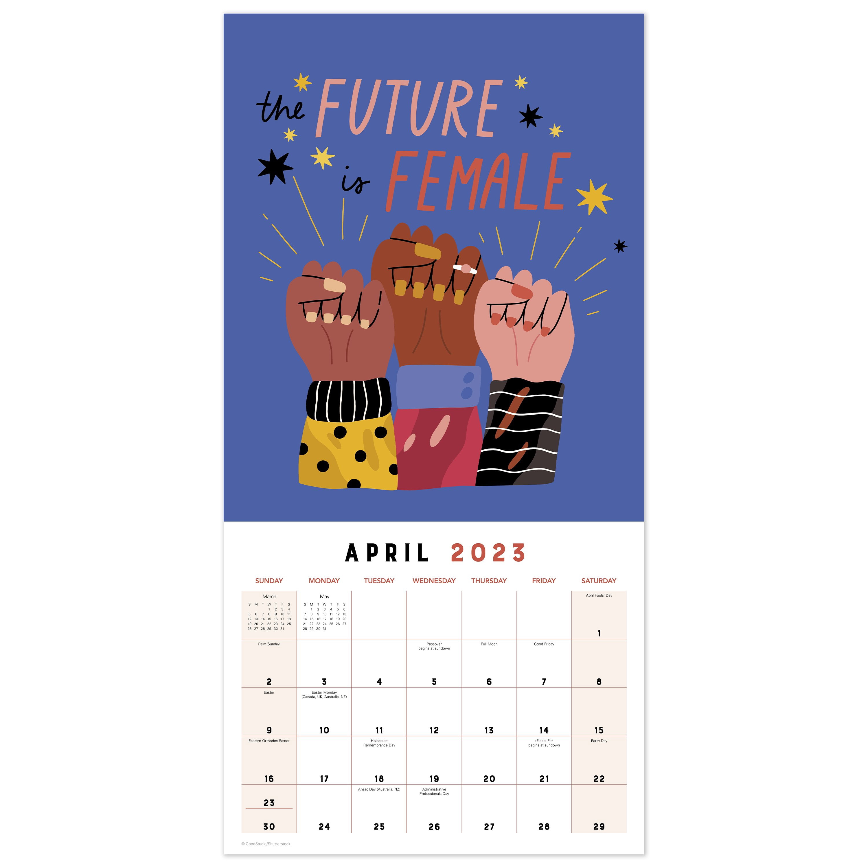 2023 Wall Calendar, Stronger Together, 12" x 12" by Mead (WME35310-23)
