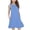 Blue, variant on FAIWAD Girls Tank Dress with Pockets Summer Casual Sleeveless Sundress Kids Flowy A-Line Mini Dresses